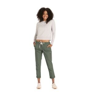 Vuori Women's Ripstop Pants in Army Green Size XS